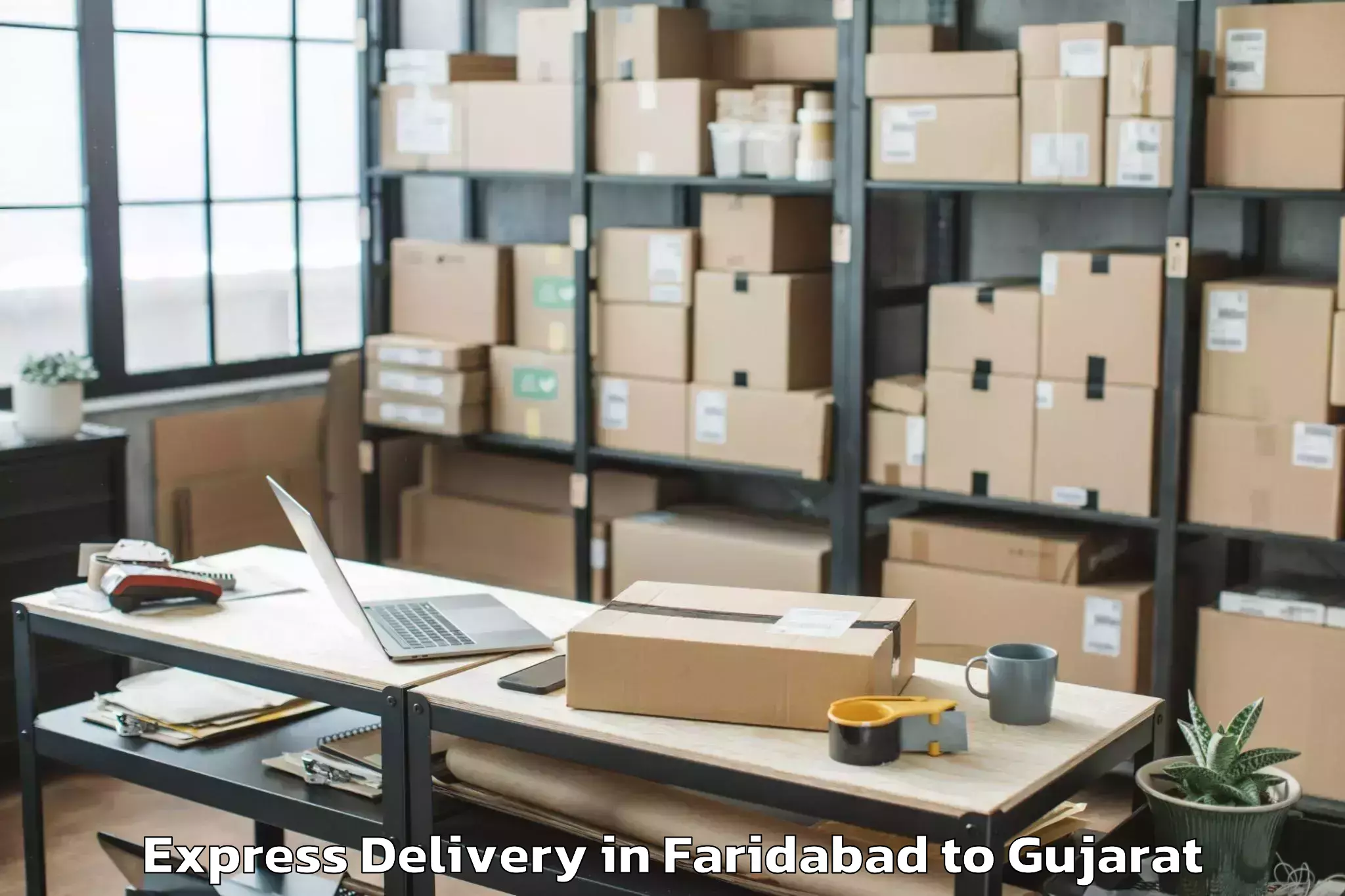 Affordable Faridabad to Keshod Express Delivery